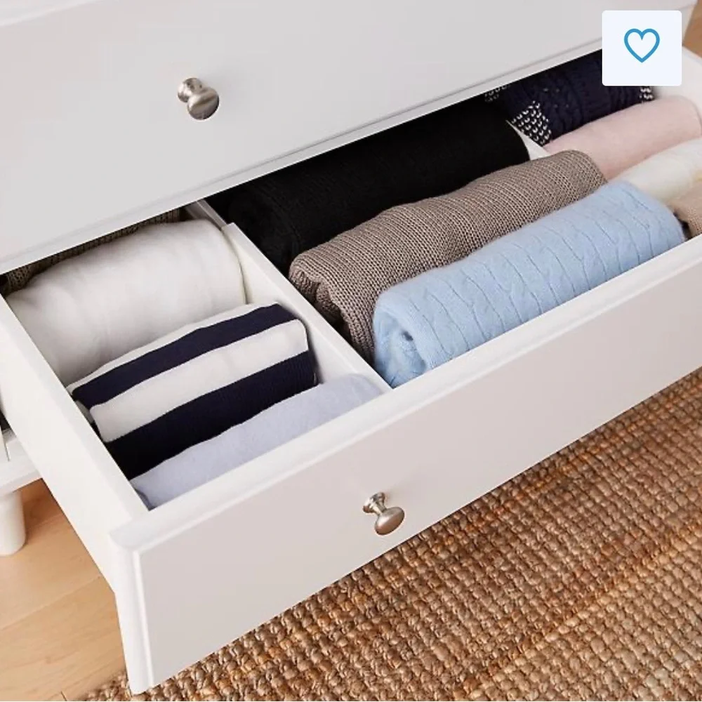 Container Store spring loaded drawer dividers